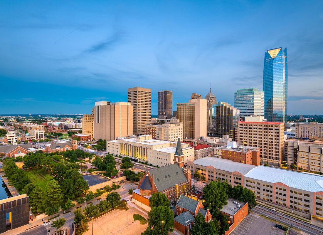 Greensboro, NC - Aerial Shot of the City of Greensboro, in North Carolina During the Daytime